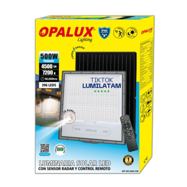 Reflector Solar 500W Opalux - Image 2